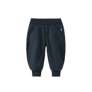 [骏马福裳][一体绒420G]齐齐熊宝宝裤子加绒加厚冬季男童卫裤儿童