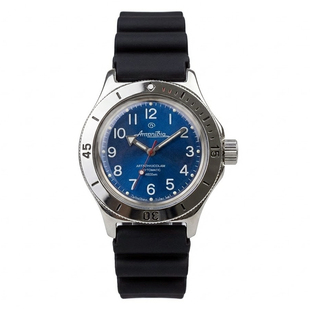 军表蛙人自动机械男表200米防水防震尼龙表带俄罗斯VOSOTK东方