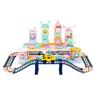 百变电动积木齿轮旋转玩具儿童益智拼装大颗粒拼图拼接男孩6岁