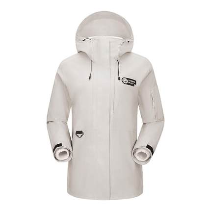 骆驼熊猫羽绒三合一冲锋衣女秋冬新款户外防风防水加厚保暖外套男