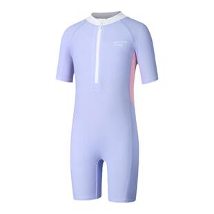 WaterTime儿童泳衣女孩连体防寒中大童游泳衣2026新款女童泳装