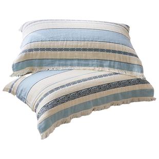 洁丽雅加厚枕巾纯棉一对装2025新款100全棉防头油枕头巾高档垫巾