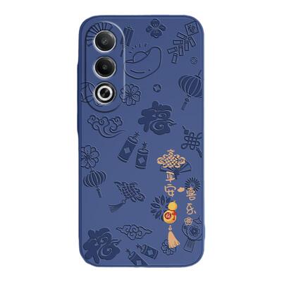 平安喜乐浮雕适用OPPOA3X手机壳5G保护套PKD130新款OPPO外壳A3X全包防摔oppoPKD液态硅胶0pp0男女高级感软壳