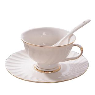 陶瓷咖啡杯欧式下午茶杯具套装花茶杯简约手工描金小轻奢陶瓷杯子