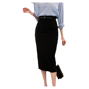 半身裙女春夏裙子优雅高腰一步裙中长款包臀裙高端职业裙半裙