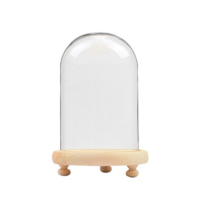 永生现代玻璃防尘罩带灯桌面摆件