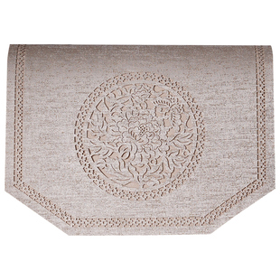 新中式沙发巾盖布靠背巾扶手巾素麻布艺镂空家用客厅轻奢高级感