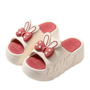 高跟拖鞋女夏季网红新款居家可爱兔子厚底凉拖鞋防滑休闲外穿增高