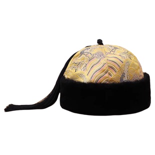 宝宝帽子汉服贝勒爷帽瓜皮帽地主帽皇帝王爷帽表演配饰婴儿帽唐风