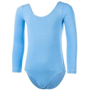 Sansha 法国三沙儿童芭蕾舞蹈服 长袖练功服纯色芭蕾舞演出连体服