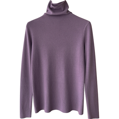 日韩系软糯堆堆领修身百搭针织衫