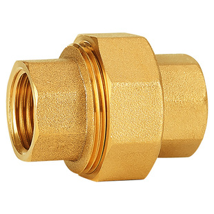 活接头双内丝直接内牙自来水直通水管活接头配件铜2分4分6分1寸半