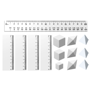公考橡皮套装公考图推橡皮正方体公考百化分尺子百分尺公考神器尺子三合一速算尺行测软尺专用文具套装文具包