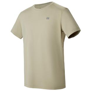 KOLON SPORT可隆夏男士圆领短袖吸湿速干T恤防晒UPF50+弹性上衣