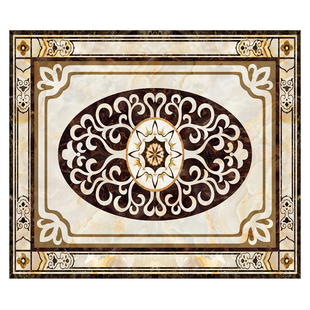 定制欧式家用钢化玻璃地垫地踏 入户垫防滑脚垫中式脚踏门垫免洗