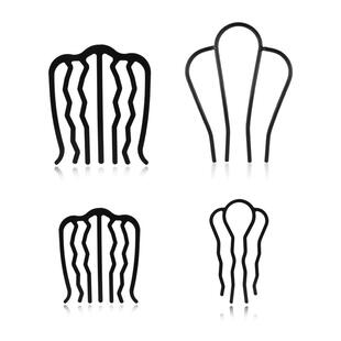 懒人丸子头插梳盘发神器女2026新款发插头发造型固定U形发簪头饰