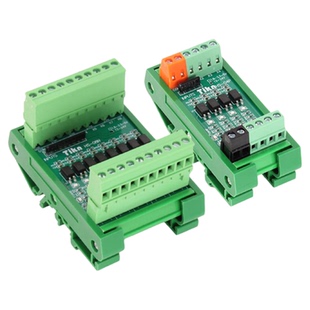 Tikn工控单片机PLC光耦隔离模块板NPN/PNP信号转换5转24V4/8/16路