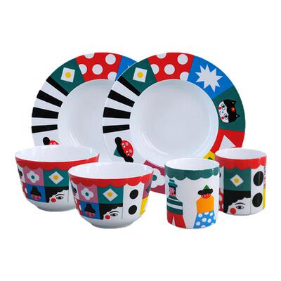 IPMHOME红脸蔷薇系列餐具套装