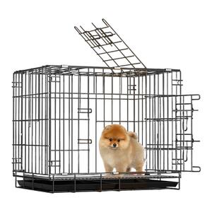 狗笼子中大小型犬家用室内外折叠带托盘宠物围栏泰迪比熊专用狗窝，可领6.7元优惠券
