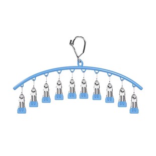 不锈钢多夹子袜子晾衣架家用阳台晾内衣内裤神器防风婴儿袜夹衣架