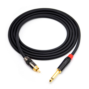 同轴音频线纯铜100低音炮线 发烧音视频连接信号线6.5吉他话筒线