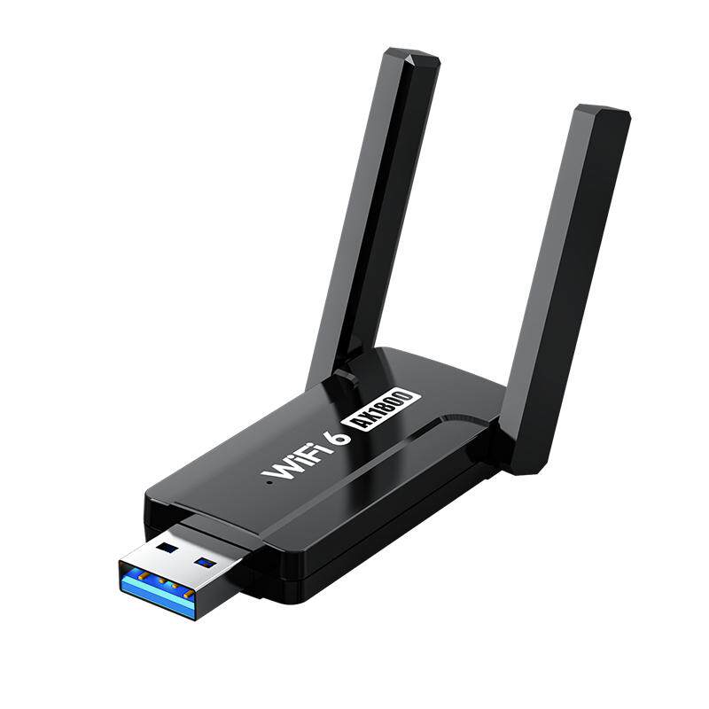 免驱动wifi6无线网卡5G双频千兆AX1800台式机笔记本电脑主机以太网电竞网络外置USB信号接收发射器链接热点