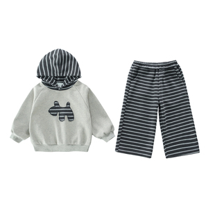 女童运动套装春秋季2026新款卫衣儿童装女宝宝春装休闲洋气两件套