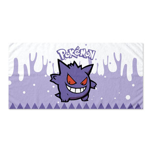 耿鬼皮卡丘小火龙超梦宝可梦精灵速干浴巾毛巾儿童成人吸水洗澡巾