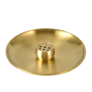 九孔线香香插香座大容量托盘不落灰桌面香炉茶道熏香檀香点香底座