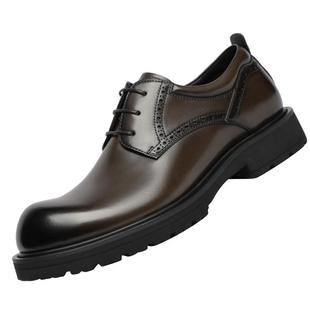 VOLO犀牛男士休闲皮鞋男款厚底增高商务大头皮鞋男高级感男鞋正品