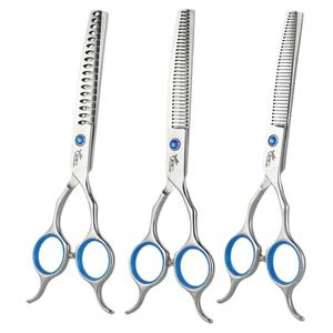 宠域宠物剪刀6.5寸弯牙剪弯鱼骨剪弯蓬蓬直剪家用剪狗狗修毛打薄