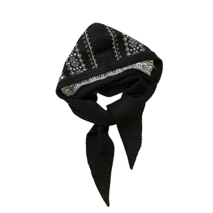 韩版费尔岛风巴拉克拉法帽子女冬季保暖百搭护耳针织帽子围巾一体