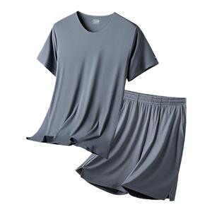 莫代尔睡衣男士夏季薄款家居服