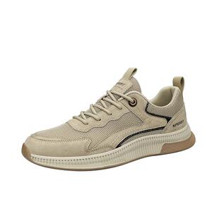 男鞋2026新款冬季网面网鞋休闲运动板鞋男款百搭薄款旅游潮鞋春季