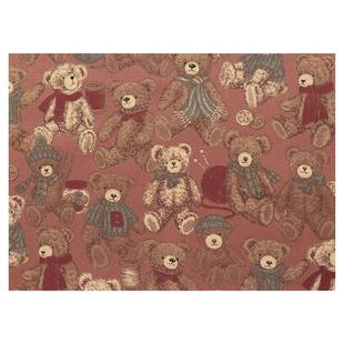 日本进口布料cosmo20支纯棉布料手工diy抱枕卡通装饰布毛线泰迪熊