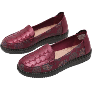 泰和源老北京布鞋女妈妈鞋一脚蹬防滑软底舒适春秋款中老年老人鞋