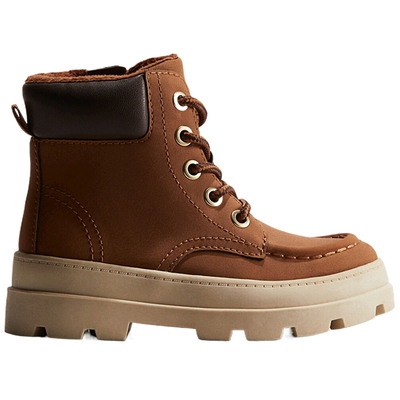 HM童装儿童男童靴子时尚圣诞节日保暖系带靴1249502