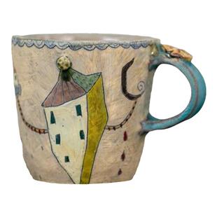 【月器】日本陶艺家门胁美香江童话创意小众马克杯咖啡杯茶杯茶碗