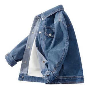 真维斯童装男童外套春秋款2026新款男孩春装帅气潮流儿童牛仔夹克