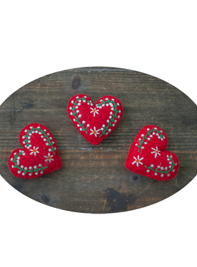 圣诞老人小猪羊毛毡玩偶道具摆件