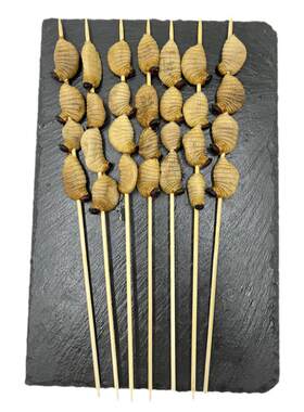 大竹蛹串竹虫串烧烤油炸半成品