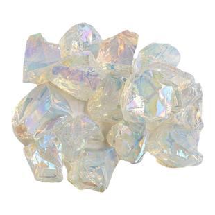 天然电镀蛋白石原石大颗粒碎石香薰石鱼缸石消磁矿物晶体客厅摆件