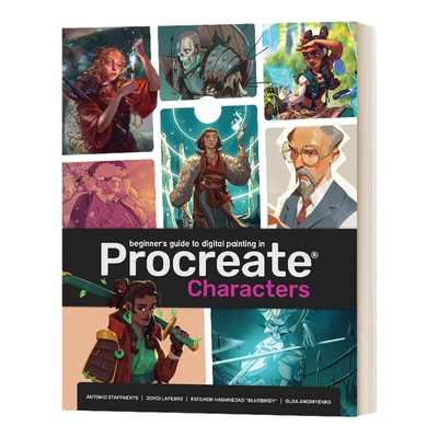 英文原版 Beginner's Guide To Procreate Characters 字符 如何在iPad上创建字符 英文版 进口英语原版书籍