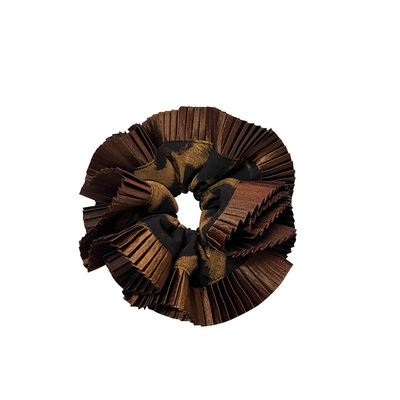 暗棕~豹纹朵！高级感大肠圈发圈