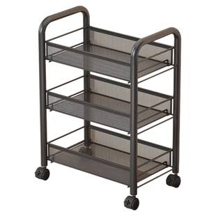 厨房置物架家用收纳架子多层可移动蔬菜篮卧室小推车多功能储物架