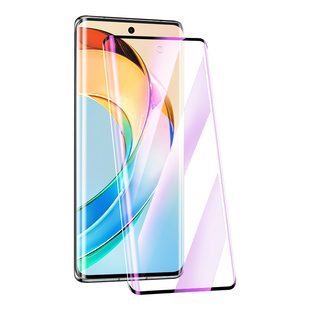 适用荣耀x50钢化膜曲面抗蓝光x50pro全屏覆盖高清honorx50gt手机膜x50i防摔保护全包x50i+水凝膜防爆玻璃新款