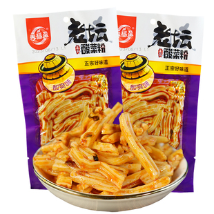 春福盈老坛酸菜粉酸爽凉粉皮香辣小面筋辣条儿时校园怀旧网红零食
