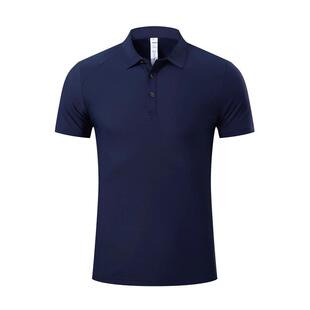 撸铁狼冰丝运动polo衫短袖翻领健身服私人教练工服定制速干衣紧身