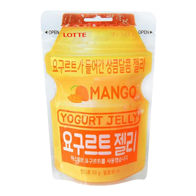 韩国进口LOTTE乐天乳酸菌软糖50g/袋装 酸奶味橡皮糖QQ糖休闲零食