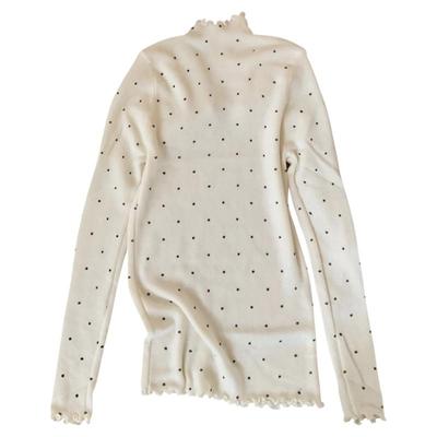 设计感波点高领打底衫套头毛衣女